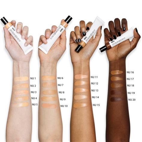 ysl bare look tint shades|nu skin tinted moisturizer swatches.